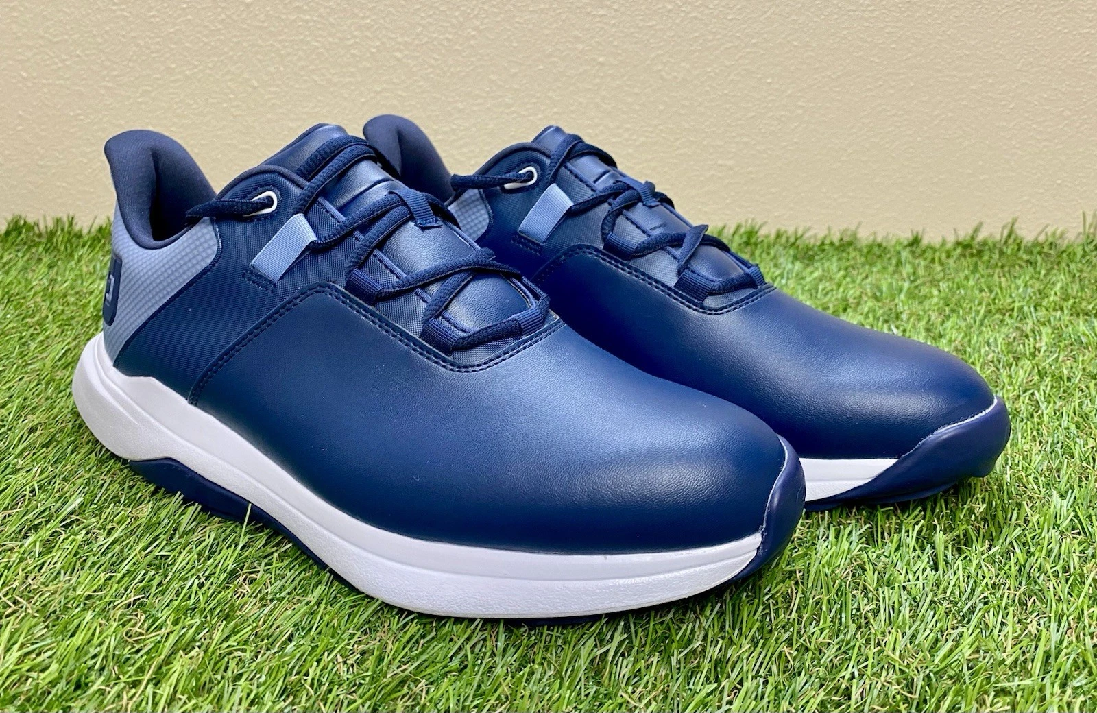 FootJoy FJ ProLite Blue White Spikeless Waterproof Golf Shoes Men's Size 9.5