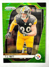 2024 Panini Prizm T.J. Watt GREEN Pulsar Prizm Card #245 Steelers Star!