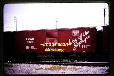Duplikat Dia, Fort Worth und Denver Railway FWD Eisenbahn Güterwagen AA 31-4A