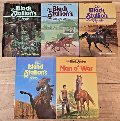 #ad Lot of 5 The Black Stallion Paperbacks 1980s Walter Farley Very Good $22.95