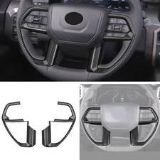 Carbon fiber Steering Wheel Trim Frame For Toyota Sequoia 2023-2026