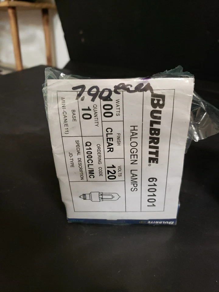 💡New -7 - Bulbrite 120V bulbs 100W-120v Clear MINI CAN E-11 JD TYPE Q100CL/MC - Image 4 of 4