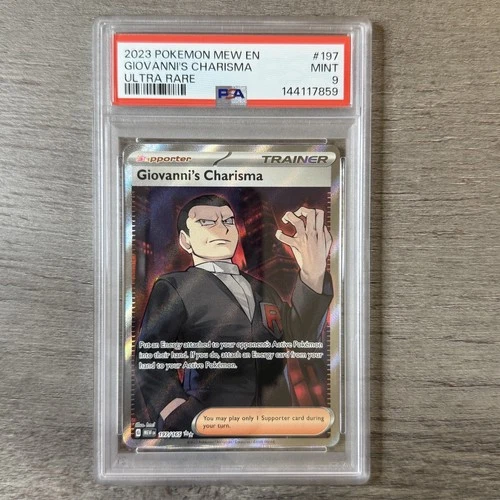 Giovanni's Charisma PSA 9 - 2023 Pokemon Mew 151 EN #196