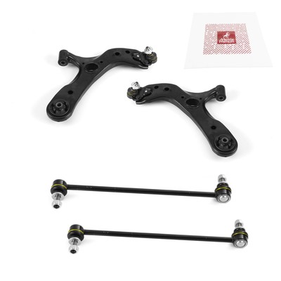 Front Lower Control Arm & Front Sway Bar Link Kit for 2010-2015 Toyota Prius
