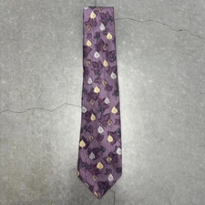 Altea Milano Purple Silk Tie