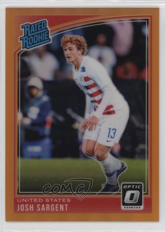 2018 Panini Donruss Rated Rookie Optic Orange Prizm 15/99 Josh Sargent #200 01eh
