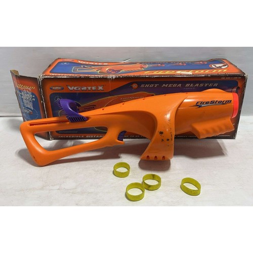 Vintage Koosh Hasbro VORTEX Firestorm 6 Shot Ring Blaster Complete with Box