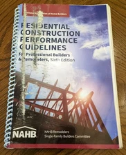 Nahb National A Residential Construction Performance Guidelines,  (Spiral Bound)