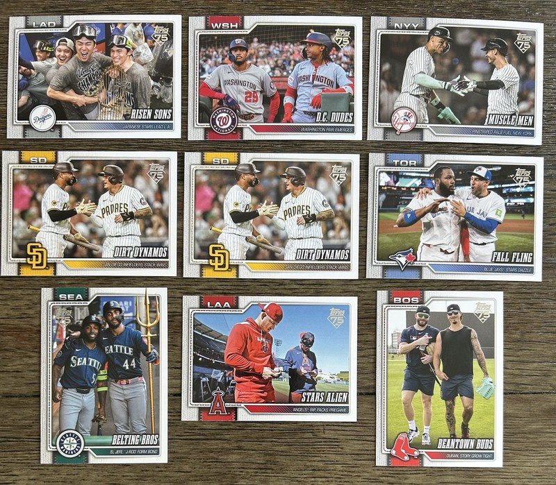 2026 Topps Series 2 Baseball Risens Sons Muscle Men  Ohtani Judge (9) READ