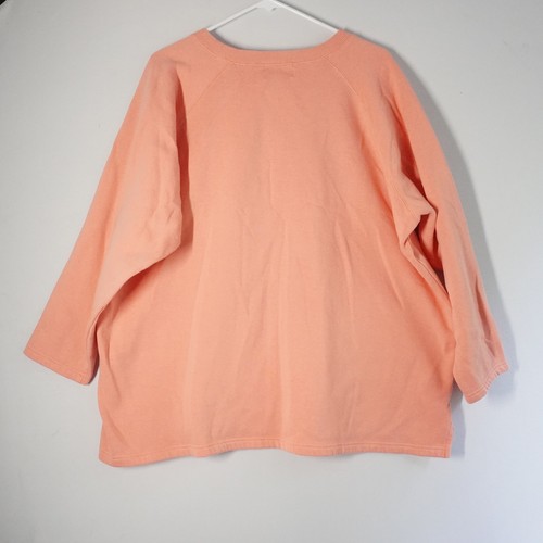 Vintage Quacker Factory Witch Upon a Star Halloween Sweatshirt 2X Peach Teacher - Picture 5 of 7