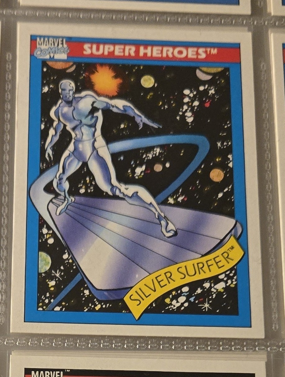 #32 SILVER SURFER 1990 Impel Marvel Universe Series 1 Vintage Near Mint Card