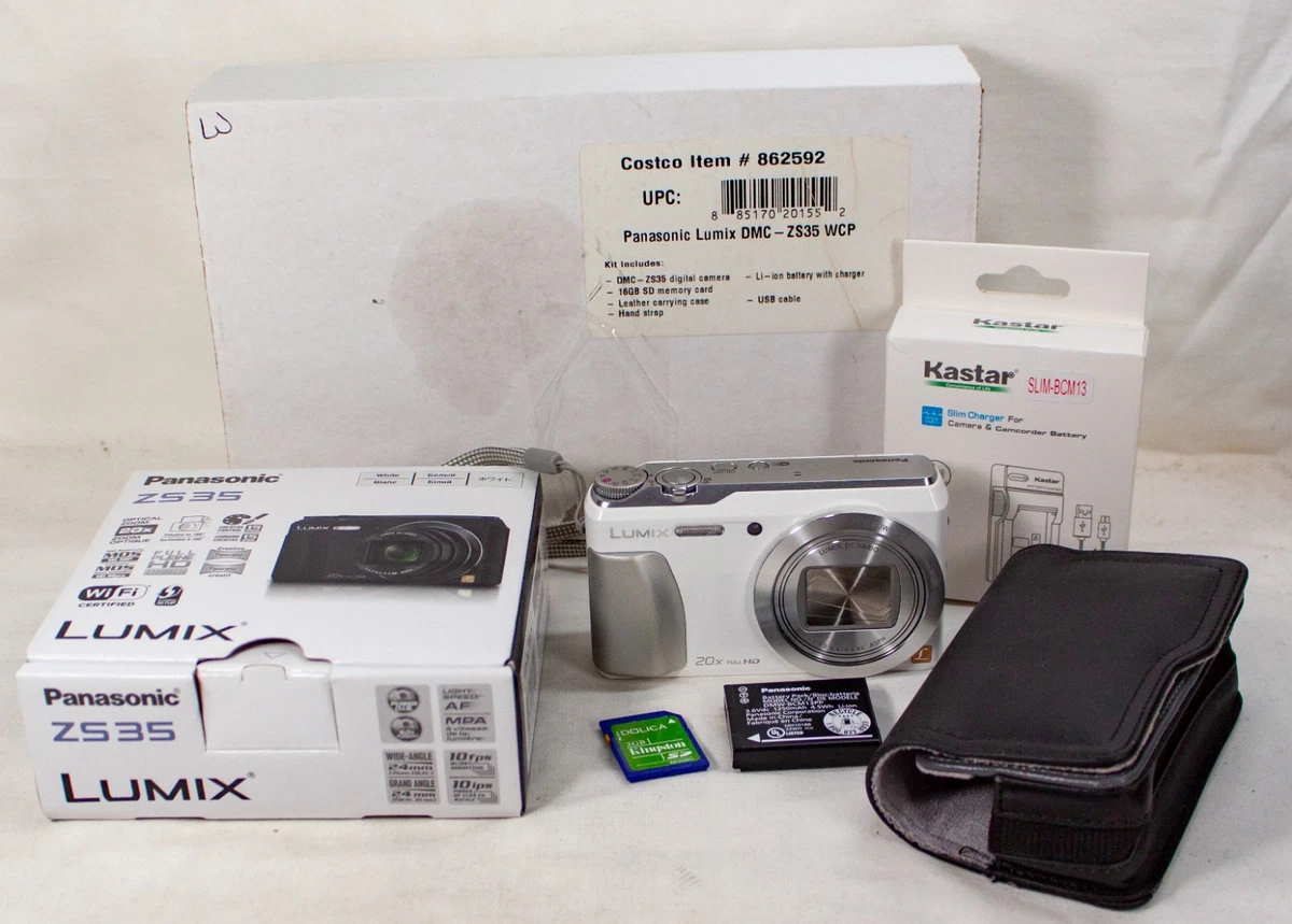 Panasonic LUMIX DMC-TZ57 Compact 16MP Noir - Reconditionné Avec étui, Chargeur, Batterie, Carte SD 16Go