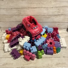 Mega Bloks Building Blocks 105 Pcs Toddler Large Jumbo Preschool Lot Mix Colors