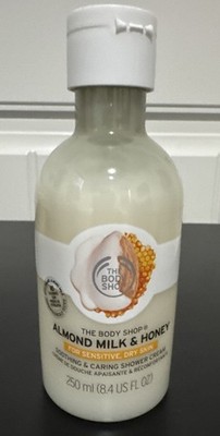 The Body Shop Almond Milk & Honey Shower Cream 250ml @8.4 Fl oz. NEW