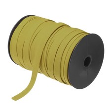 1/2" Double Fold Bias Tape Polyester Continuous Bulk Bias Tape Gold 100 Yards