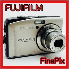 FUJIFILM FinePix F60fd Compact Digital Camera Silver Body Tested Condition
