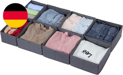 8Er Set Schubladen Organizer Kompatibel Mit PAX Kleiderschrank 100X58 Cm, Faltba