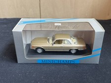 Minichamps 1/43 Mercedes-Benz 450 SLC 1972-80 Gold Diecast Model Used