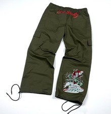 NWT ED HARDY x Urban Outfitters Y2k Cargo Casual Cotton Pants Joggers Size XL