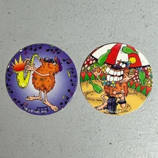Vintage Cadbury Pogs x 2 Waddingtons 1995 WPF #9 and #10