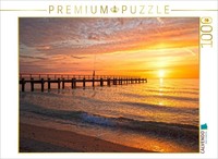 Calvendo Puzzle Sunrise In TravemüNde | 1000 Pieces, Finished Size 25.2 × 18.9 I
