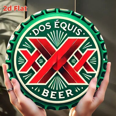 Tin Metal Signs Home Décor 8x8 Inch Panel Dos Equis Beer- Mexican-Inspired Colle