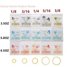 Dental Orthodontic Rubber Bands Elastics Latex Braces 3.5 /4.5 /6.5 oz