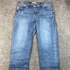 Lane Bryant Comfortable Blue Wash Denim Cropped Jeans Women Size 18