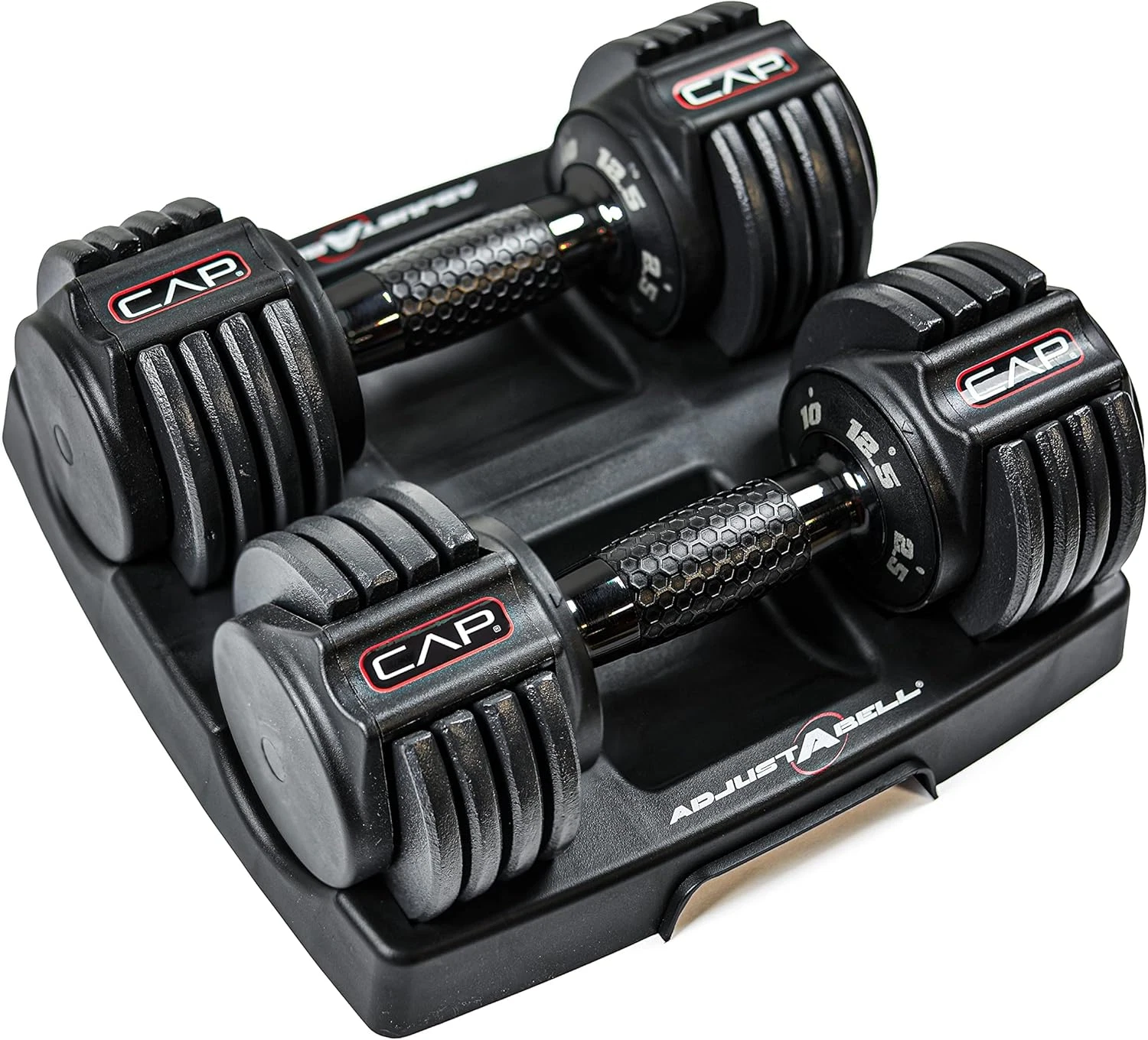 CAP ADJUSTABELL Adjustable Dumbbell Pair 12.5Lb Twist Weight Home Gym Set
