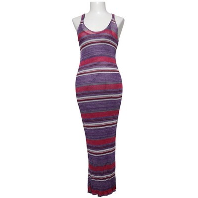 Zara Knit, Maxikleid, Größe: S, Lila/Pink/Mehrfarbig, Streifen, Damen #2vG