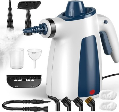 Fast-Heating Multi-Surface Hand-Dampfreiniger - 350ml Tank, 12 Zubehörteile