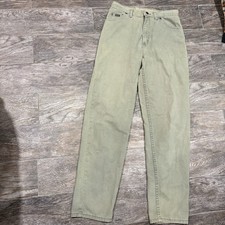Vintage 90s Lee Women s Sz 10/ 29 Green High Rise Tapered Leg Mom Jeans