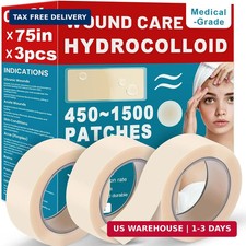 Hydrocolloid Patch Large Pimple Patches for Face 3pcs 0.73in 75in Hydrocolloid B