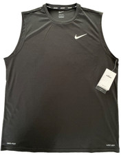 Nike Swim Sleeveless Hydroguard Black Mens La...