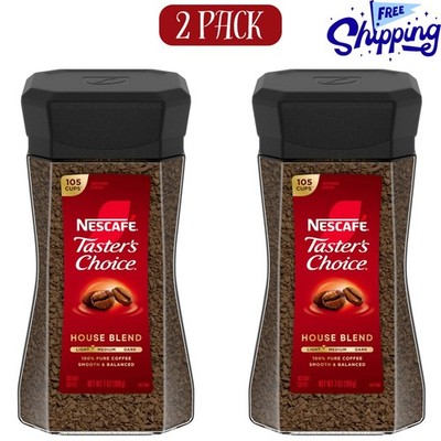 Nescafé Tasters Choice House Blend Natural Light med Roast Instant Coffe 7Oz 2PK