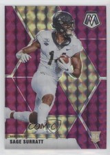 2021 Panini Mosaic Draft Picks Mosaic Purple 36/49 Sage Surratt #49 0s9u