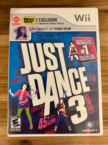 Just Dance 3 (Nintendo Wii, 2011) Katy Perry Best Buy Exclusive - COMPLETE
