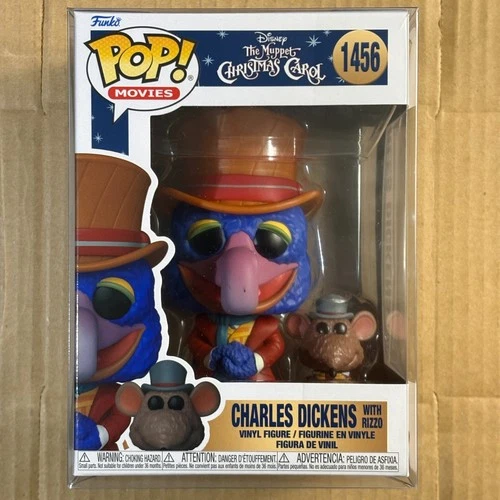 Funko Pop! Charles Dickens w/ Rizzo #1456, The Muppet Christmas Carol, Movies