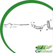 Auspuffanlage für SEAT LEON (1P1) / SEAT ALTEA 1.4 TSI + Schläuche