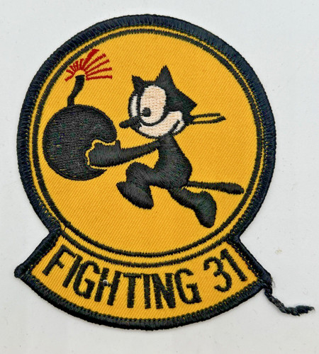 VINTAGE US Navy Fighter Squadron VF-31 FIGHTING 31 Tomcatters Patch