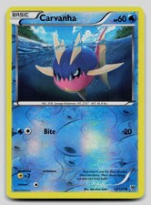 Carvanha 32/135 Common Plasma Storm Pokemon Reverse Holo Lightly Played