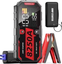 Heavy Duty Truck Battery Booster Pack Jump Starter Box Portable 8250Amps Power