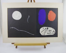 Vtg Joan Miro Double Page Full Moon Over The Earth Derriere le Miroir Lithograph