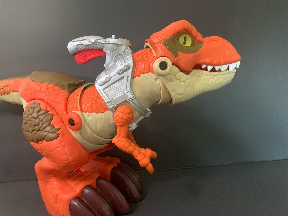 Jurassic World Mega Mouth T-Rex Chomping Dinosaur Imaginext Mattel