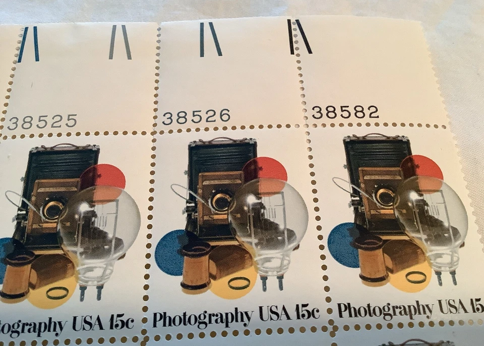 Sheet of 12 USPS 15 Cent Stamps - Photography Camera - Scott 1758 - Image 3 of 4