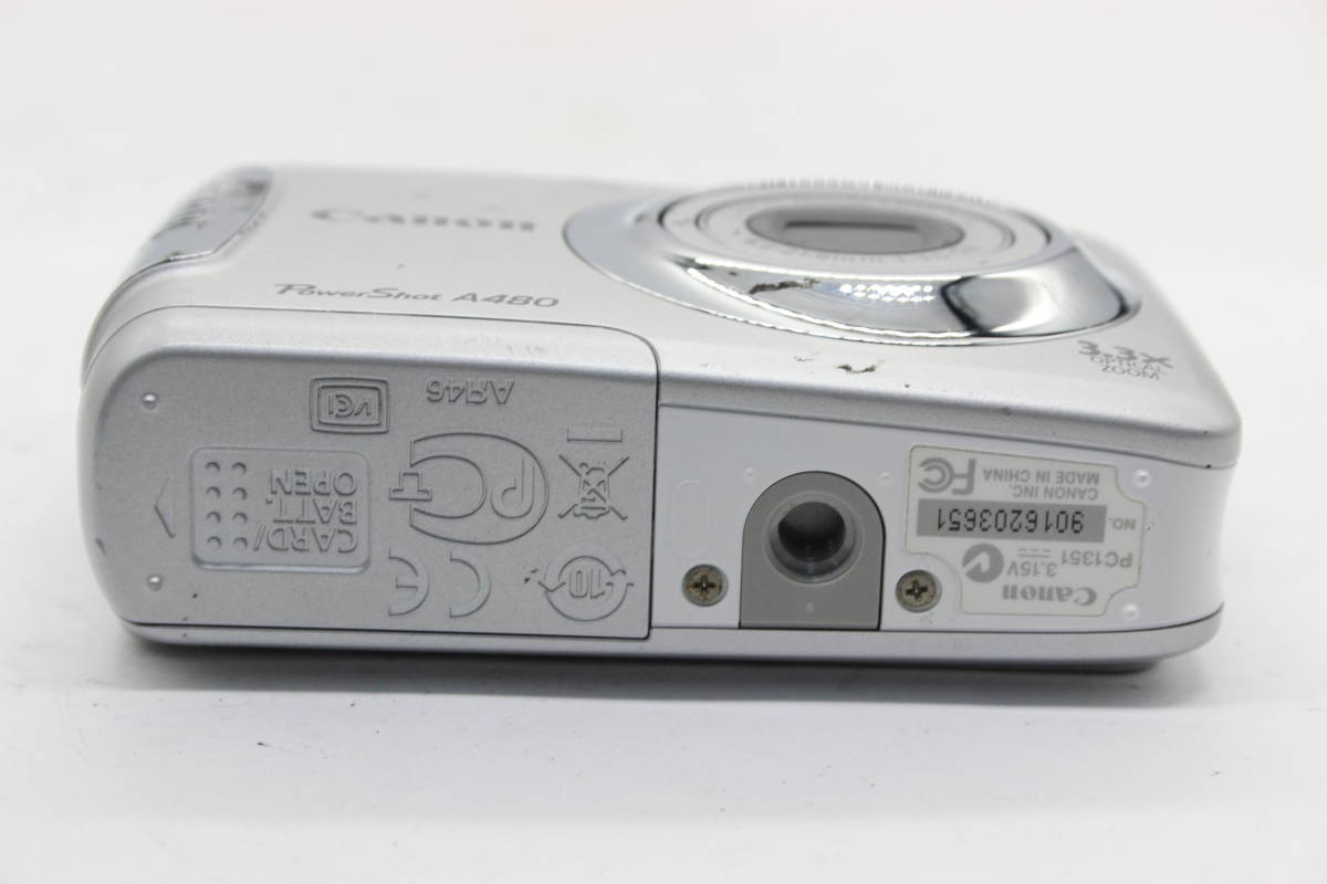 Can Be With Convenient Aa Batteries Canon Powershot A480 3.3X Compact