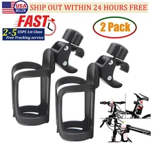 2Pack Bike Cup Holder Cycling Water Bottle Cage Beverage Mount Bicycle Handlebar