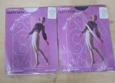 Vintage Parklane Sheer To Waist Opaque Pantyhose Lot Size Medium