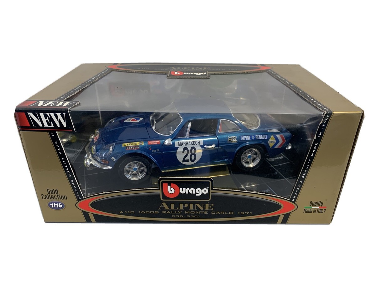 ALPINE A110 1600s RALLY MONTE CARLO 1971 Art. 3301 Bburago Gold