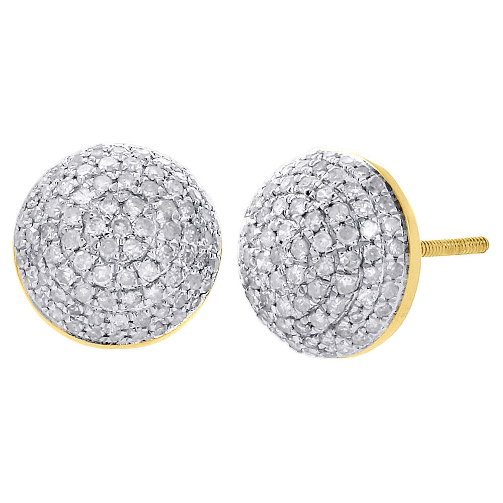 10k Yellow Gold Round Stud Earrings – Simple, Classic & Timeless Everyday Wear